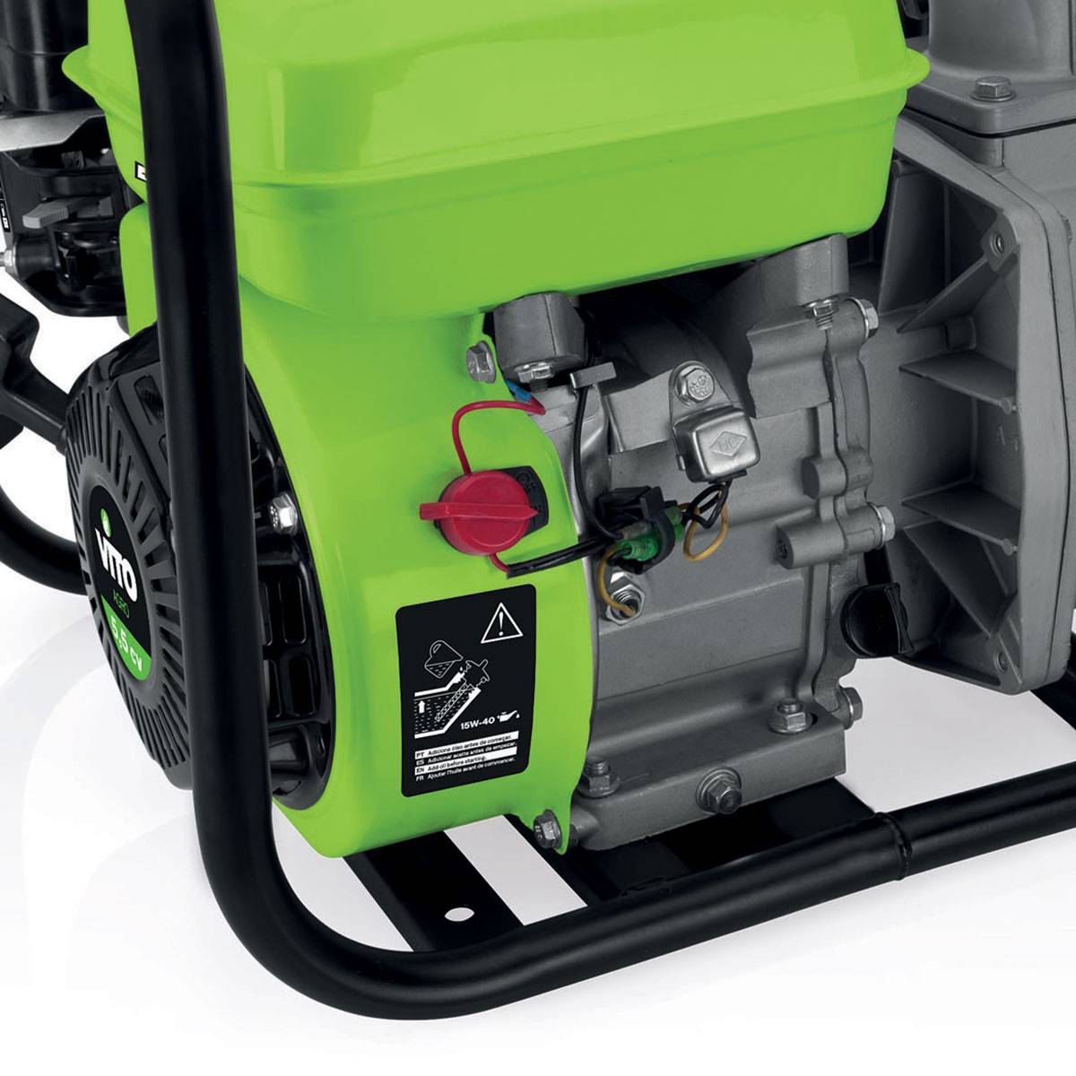 Pompe à eau thermique 5.5 CV 163 cm³ Motopompe Autonomie 3h Débit 30m³/h Raccord 50 mm VITO - Imagen 5
