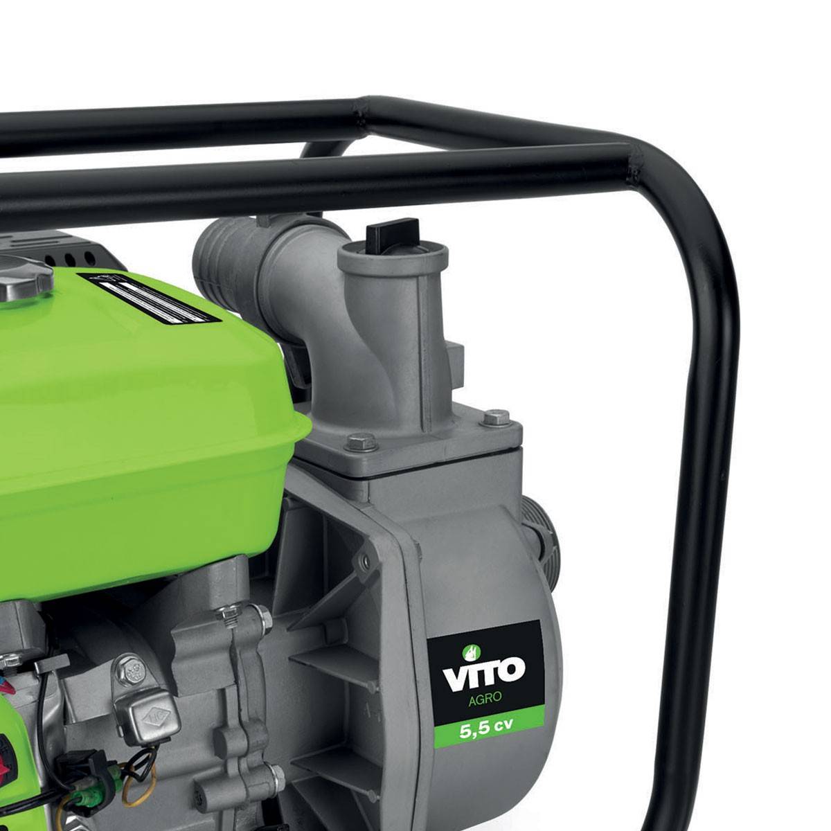 Pompe à eau thermique 5.5 CV 163 cm³ Motopompe Autonomie 3h Débit 30m³/h Raccord 50 mm VITO - Imagen 4