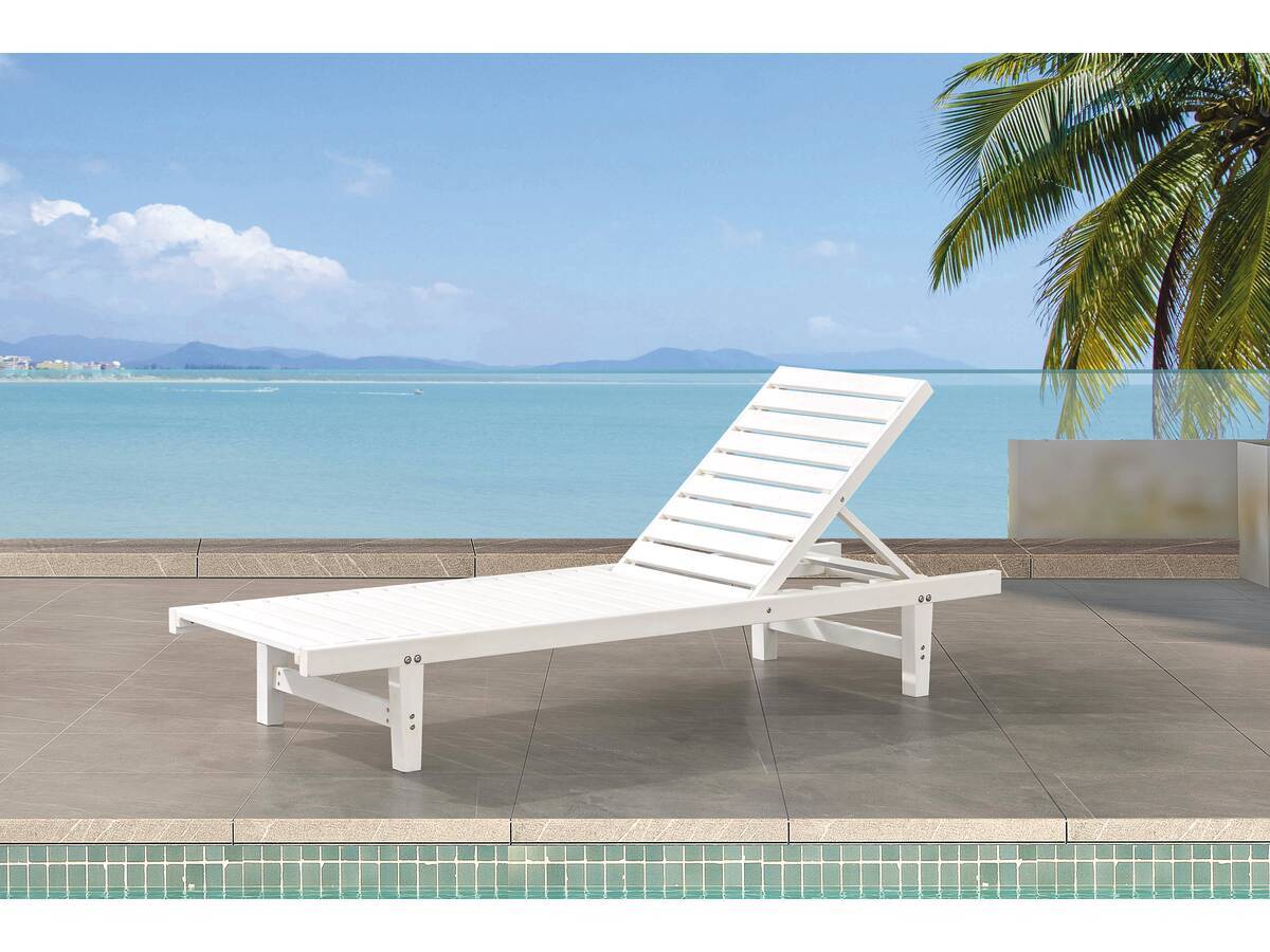Habitat Et Jardin - Bain De Soleil En Bois "rawai" - Blanc -habitat Et Jardin - Imagen 2