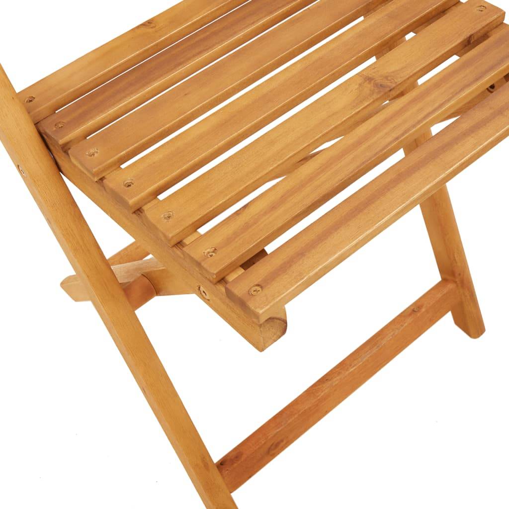Maison Chic - Ensemble de bistro 3 pcs | Mobilier d'extérieur bleu et blanc tissu et bois massif Maison Chic - Image 9