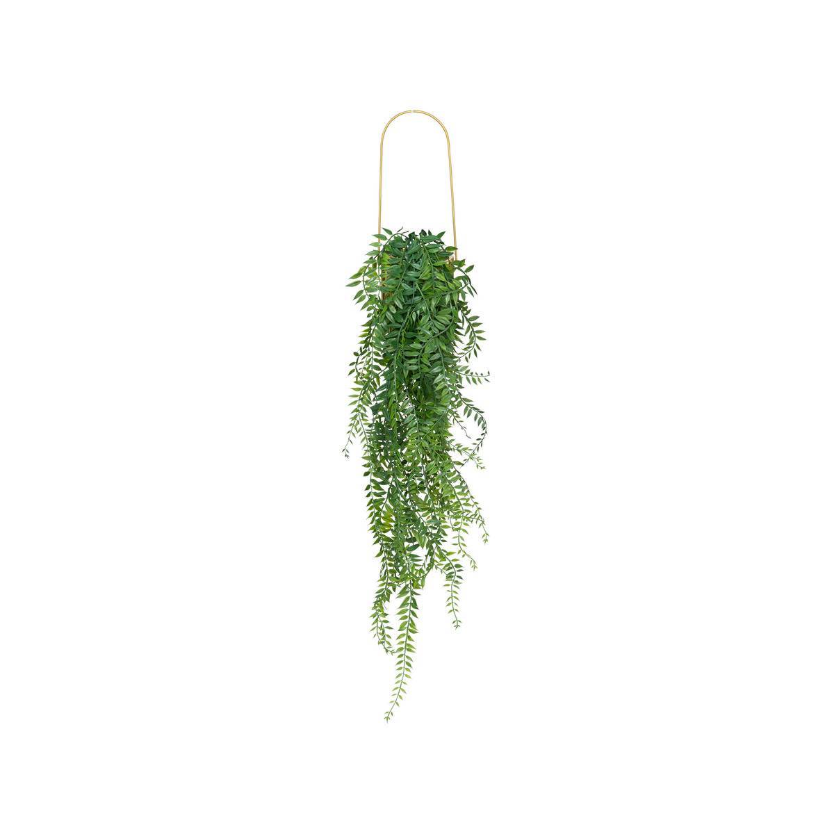 Atmosphera - Plante artificielle en pot "Le collectionneur" en métal H82cm doré - Atmosphera Créateur d'intérieur - Imagen 1