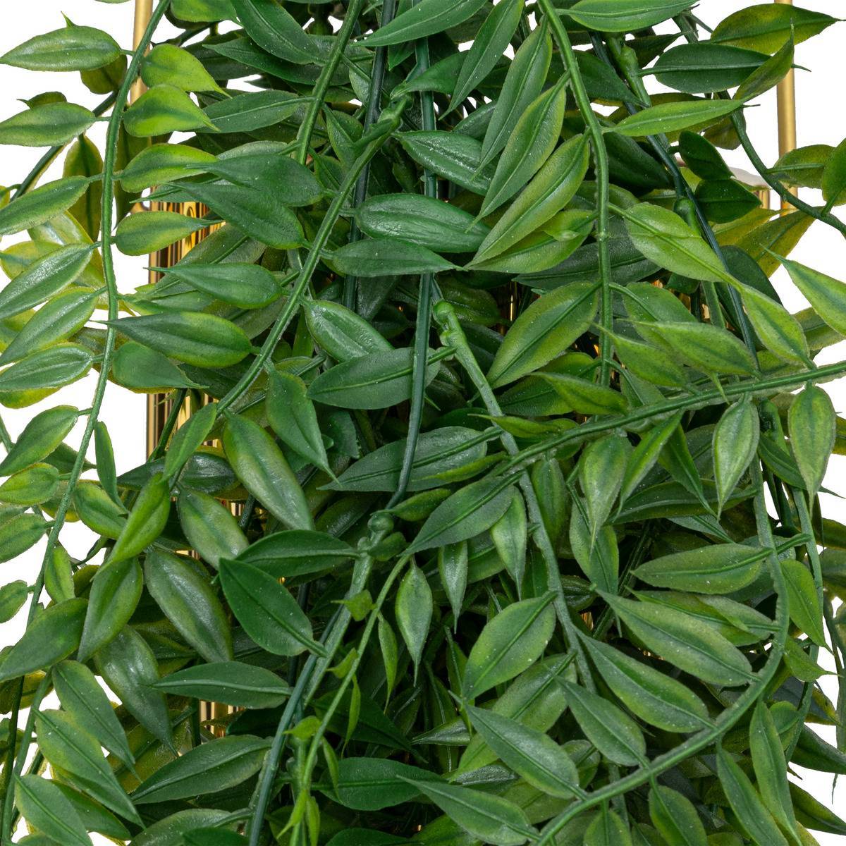 Atmosphera - Plante artificielle en pot "Le collectionneur" en métal H82cm doré - Atmosphera Créateur d'intérieur - Imagen 2