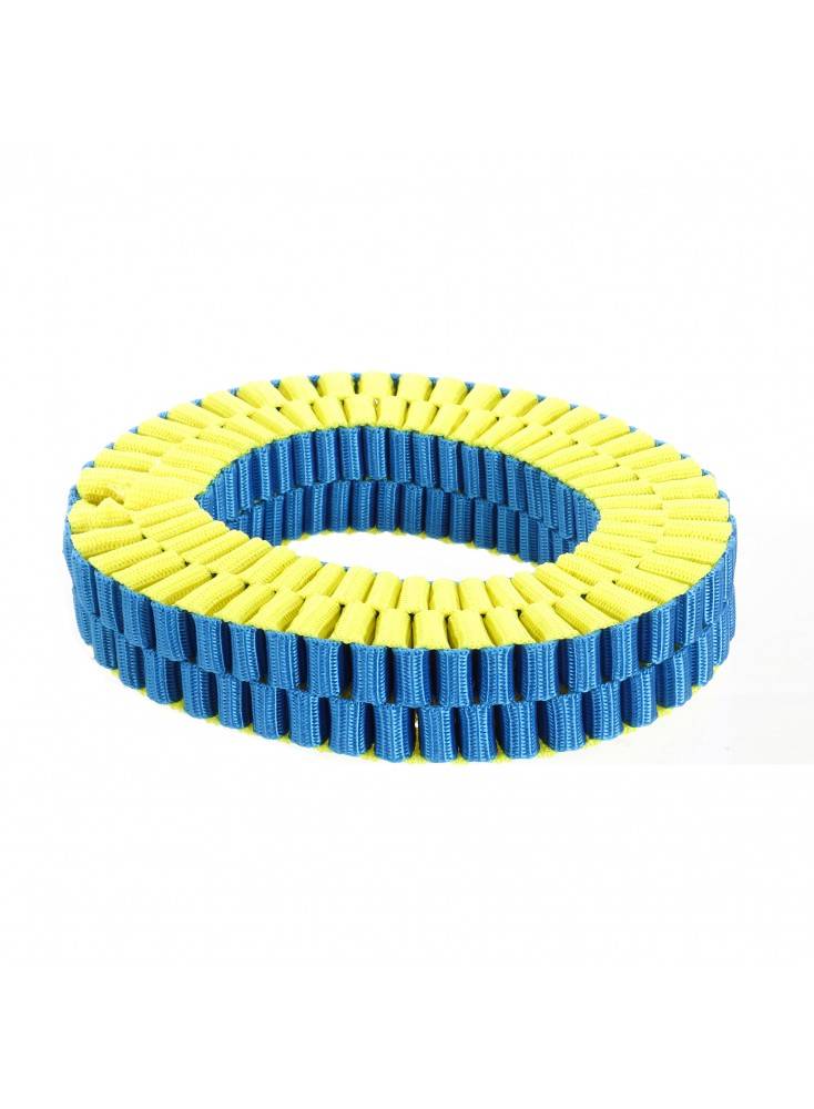 Jouet corde fun cercle JAUNE ET BLEU - Mon Ami Luki - Image 2