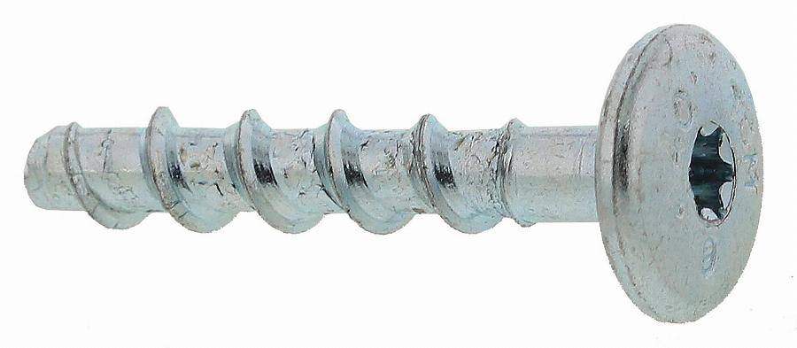 Boîte 100 Vis béton Tapcon DOME tête bombée large 6x40/5 SPIT - Ø6 - L.40 - Épais.max.5 - 058783 - Imagen 2
