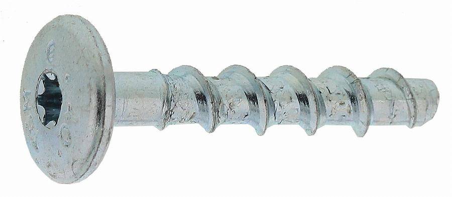 Boîte 100 Vis béton Tapcon DOME tête bombée large 6x40/5 SPIT - Ø6 - L.40 - Épais.max.5 - 058783 - Imagen 1