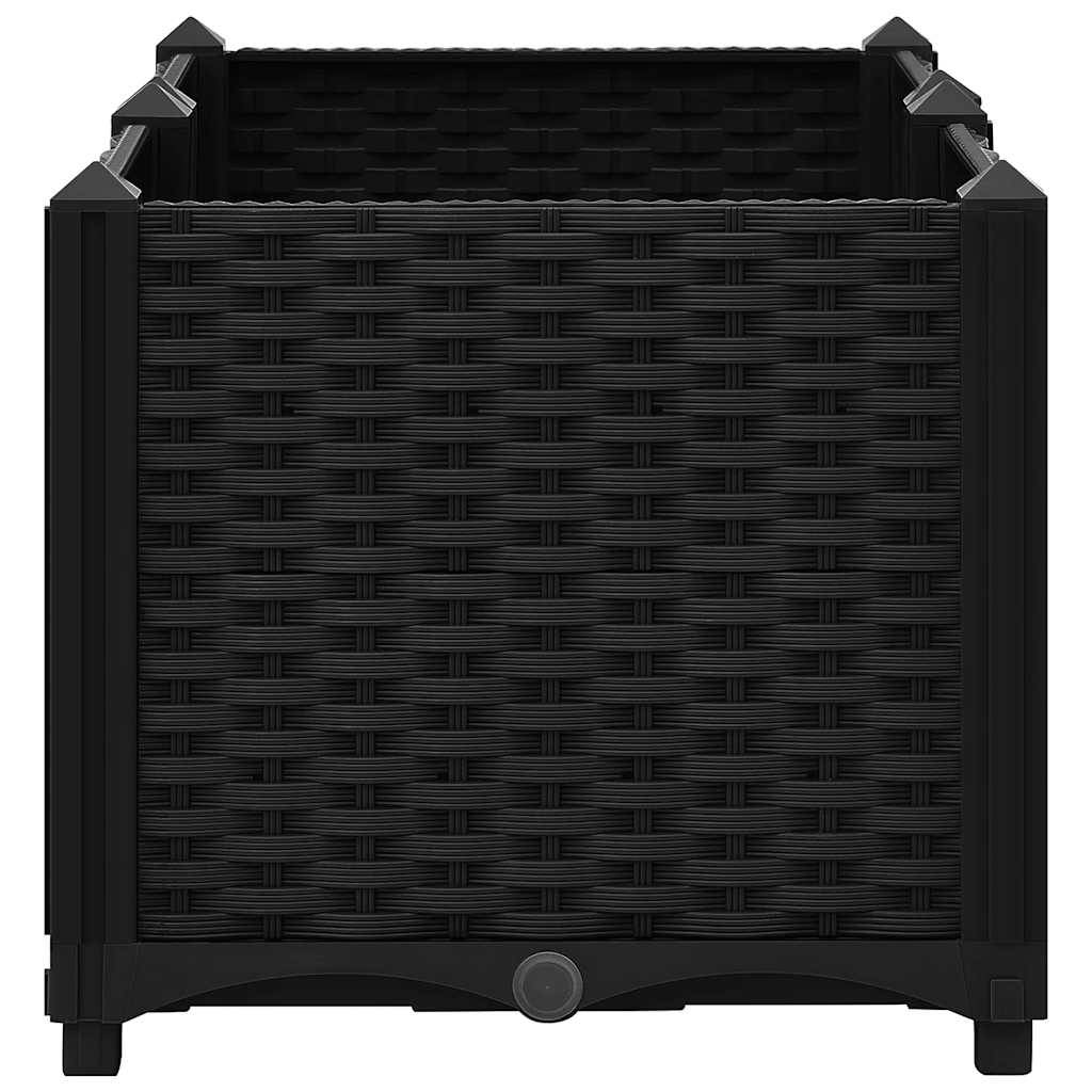 Carré potager surélevé 80x40 cm polypropylène pour terrasse et jardin Noir – ComfortXL Outdoor Living - Image 5