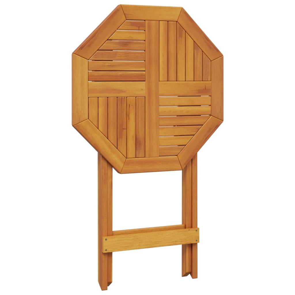 PANGIVO - Table pliable de jardin bois d'acacia massif Ø60x75 cm - PANGIVO - Image 8