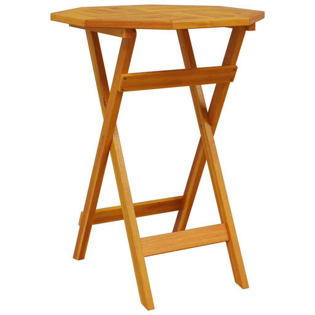 PANGIVO - Table pliable de jardin bois d'acacia massif Ø60x75 cm - PANGIVO - Image 2