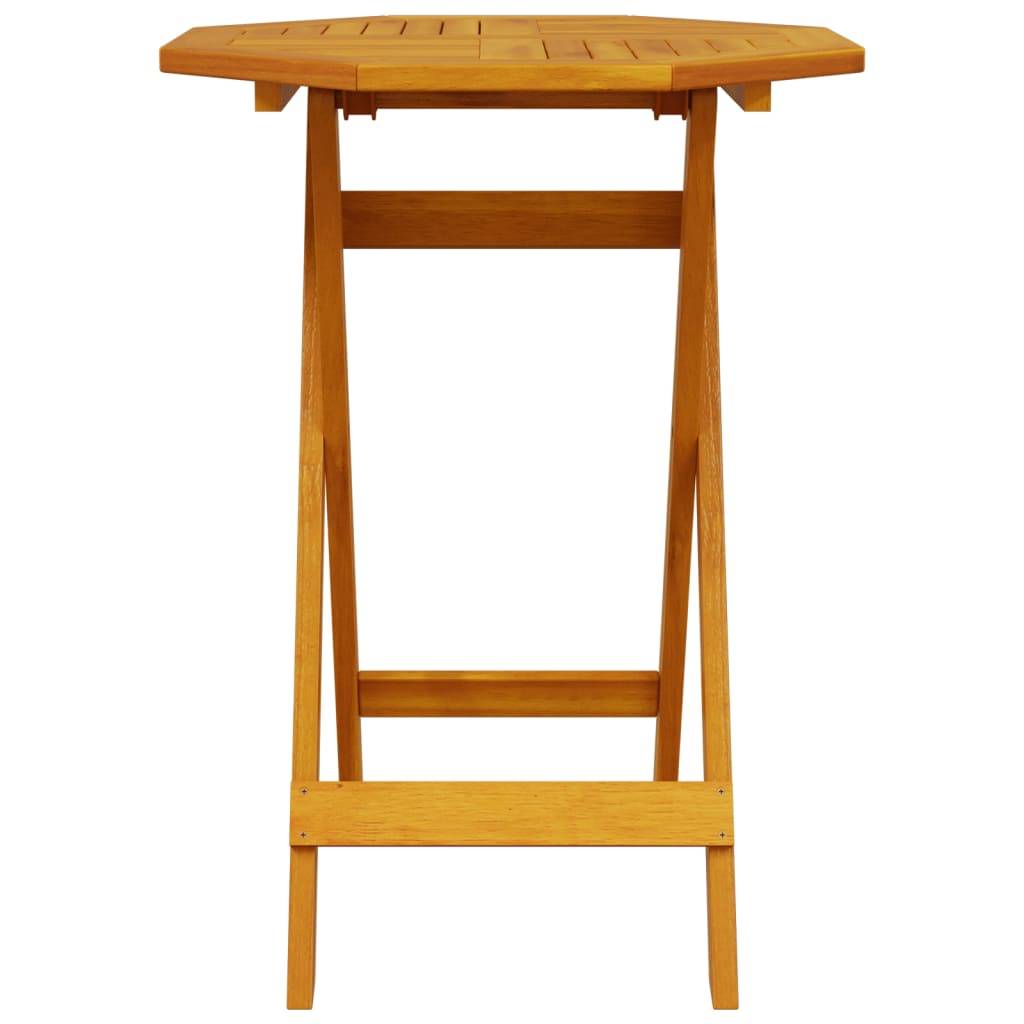 PANGIVO - Table pliable de jardin bois d'acacia massif Ø60x75 cm - PANGIVO - Image 4
