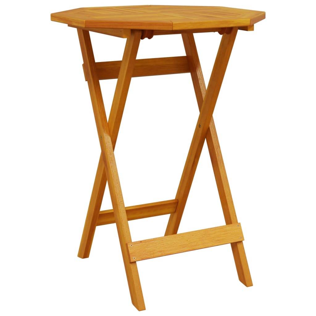 PANGIVO - Table pliable de jardin bois d'acacia massif Ø60x75 cm - PANGIVO - Image 6