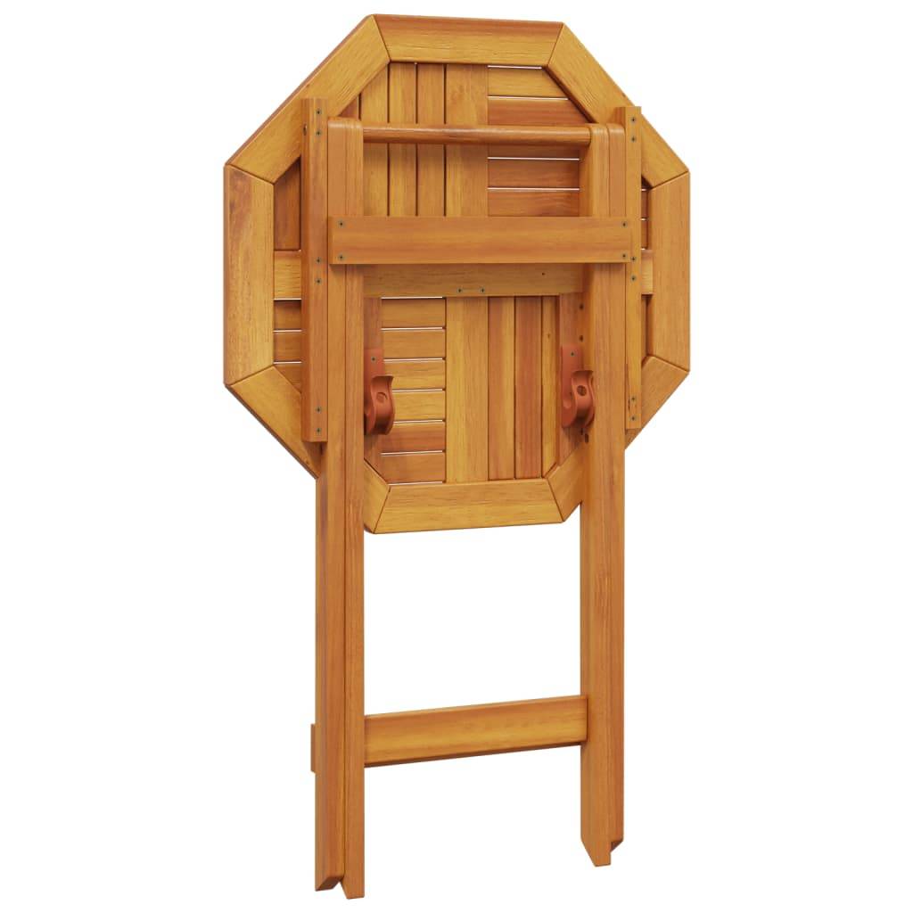 PANGIVO - Table pliable de jardin bois d'acacia massif Ø60x75 cm - PANGIVO - Image 9