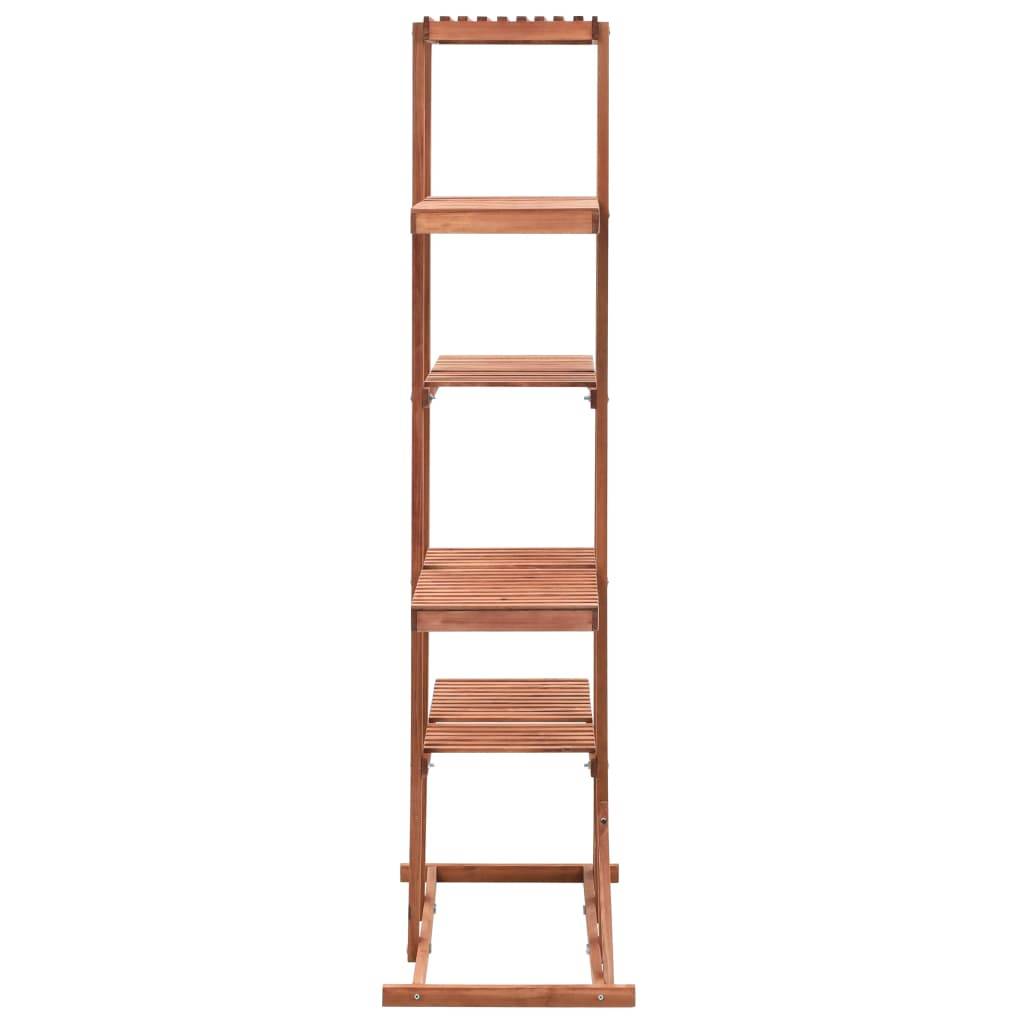 Étagère à Plantes Verticale en Bois de Cèdre Massif pour Balcon et Terrasse Brun 139 cm – ComfortXL Outdoor Living - Image 3
