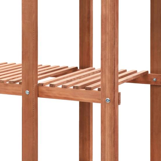 Étagère à Plantes Verticale en Bois de Cèdre Massif pour Balcon et Terrasse Brun 139 cm – ComfortXL Outdoor Living - Image 5