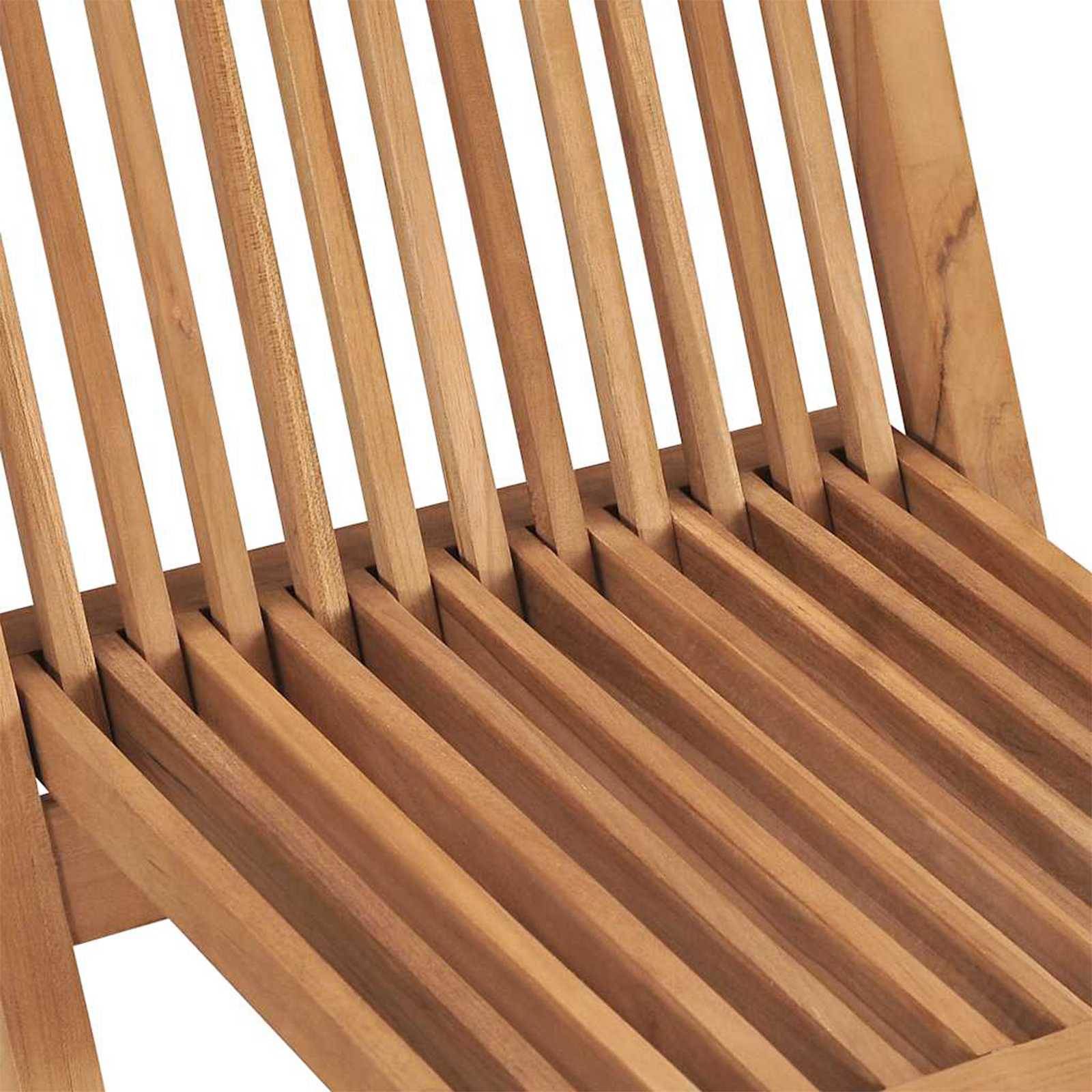 Vidaxl - Ensemble bistro de jardin 3 pcs Marron Teck massif vidaXL 3437367 - Image 8