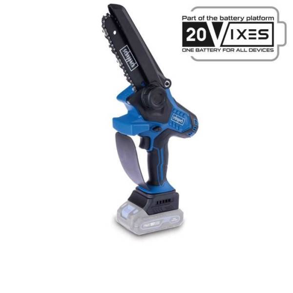 Scheppach - Tronçonneuse sans fil BC-PS150-X - longueur de coupe de 15,8cm + compacte et légere - SCHEPPACH 20V IXES - sans batterie ni ch