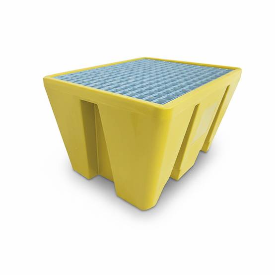Bac de rétention pehd 240l pour 1 fût - plast'up rotomoulage - Image 1