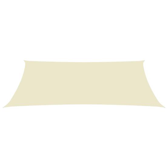 Helloshop26 - Voile toile d'ombrage parasol tissu oxford rectangulaire 2 x 5 m crème - Imagen 2