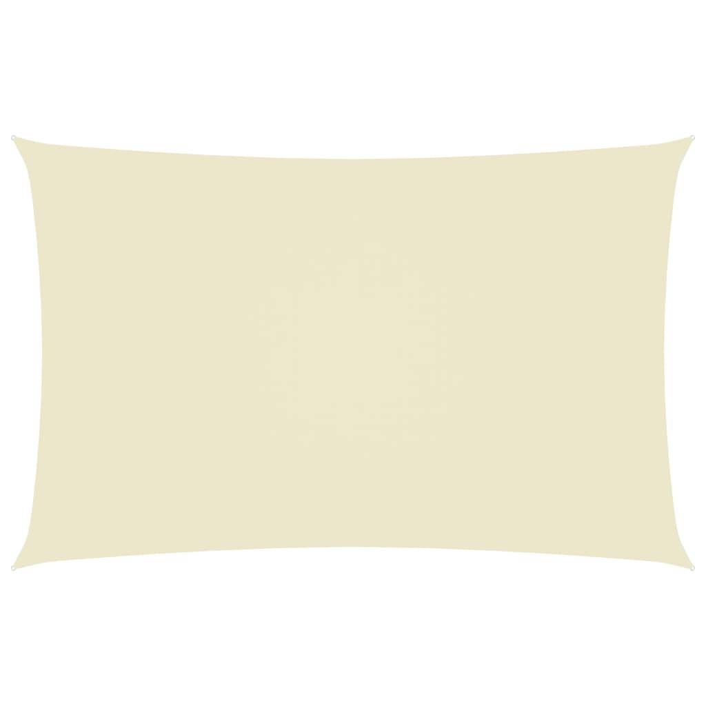 Helloshop26 - Voile toile d'ombrage parasol tissu oxford rectangulaire 2 x 5 m crème - Imagen 1