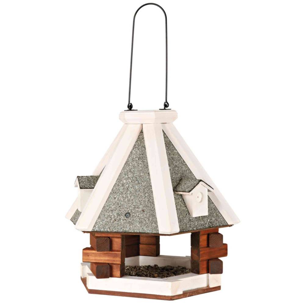 Mangeoire chalet à suspendre ø 36 cm pour oiseaux - Image 1