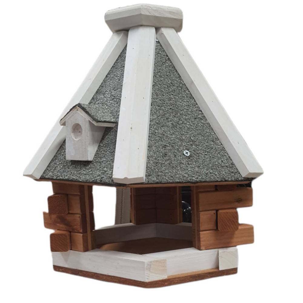 Mangeoire chalet à suspendre ø 36 cm pour oiseaux - Imagen 4