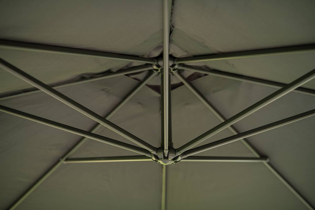 Garden Impressions - Parasol Corfu - 250 x 250 - gris foncé - Garden Impressions - Imagen 7