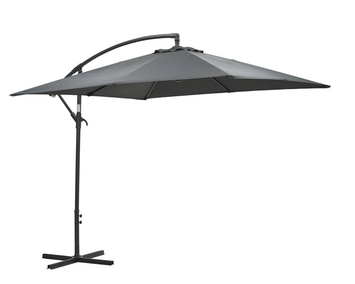 Garden Impressions - Parasol Corfu - 250 x 250 - gris foncé - Garden Impressions - Imagen 1