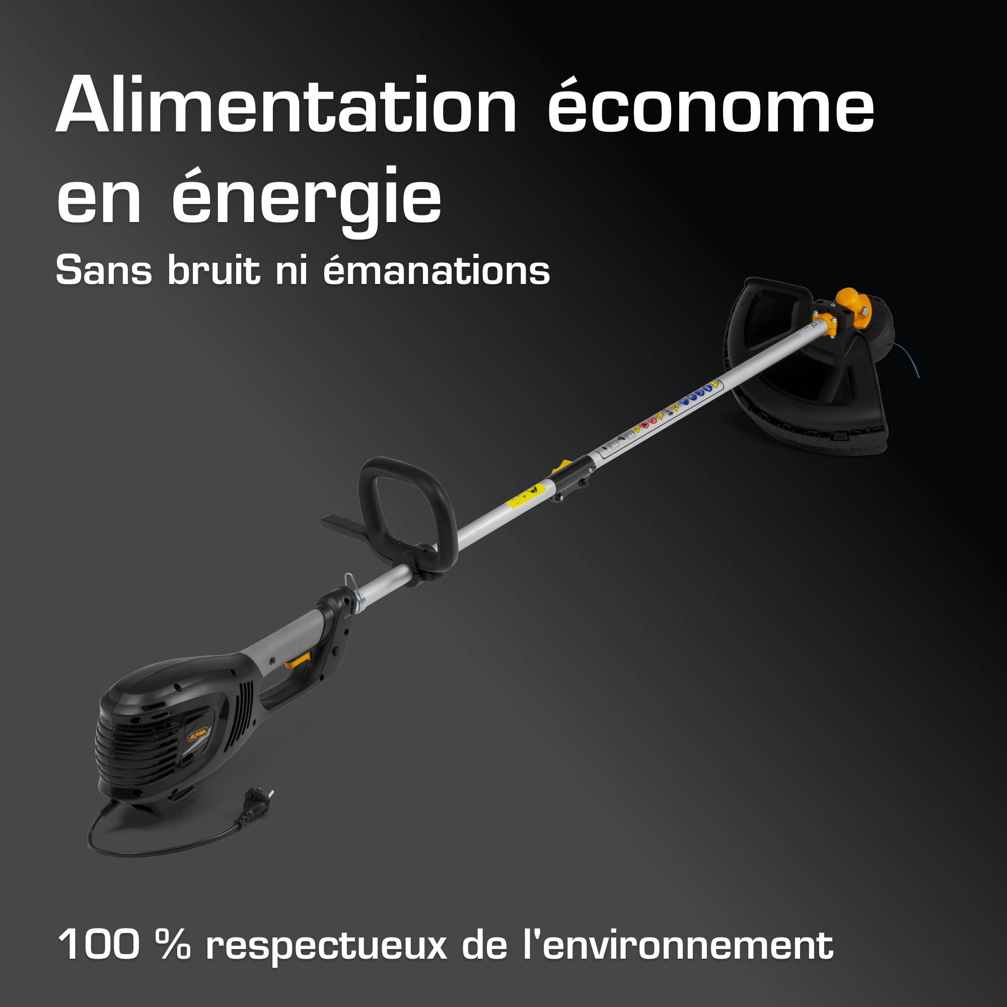 Alpina - Débroussailleuse électrique ABR 1.0 EJ, 1000W, largeur 37cm - Alpina - Image 3