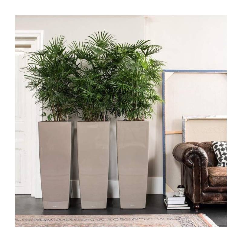 Lechuza - Pot De Fleur Lechuza Cubico Alto Premium 40 - Kit Complet, Rouge Scarlet Brillant - Imagen 5