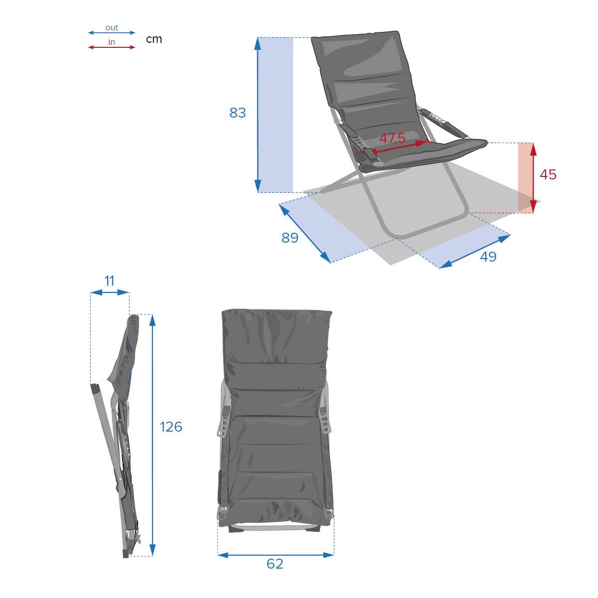 Hesperide - Fauteuil relax de jardin "Milos" vert jade en acier traité époxy Hespéride - Imagen 8