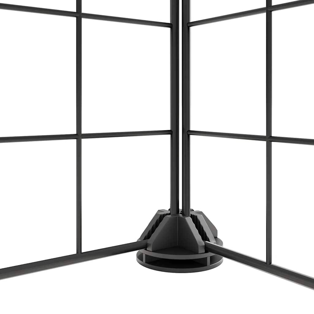 Vidaxl - Cage animaux de compagnie à 28 panneaux et porte Noir 210x70x35 cm vidaXL 3114056 - Imagen 3