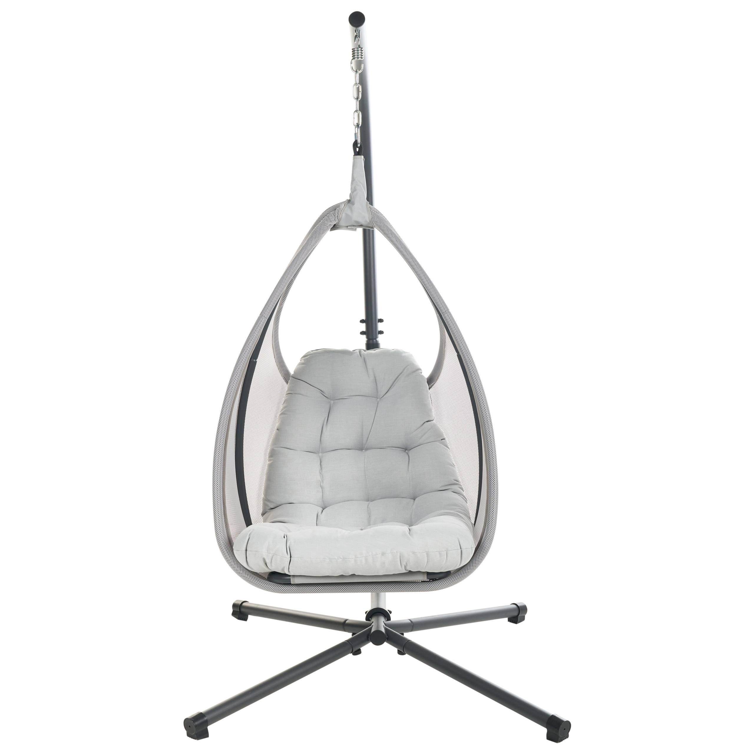 Beliani - Chaise porte-à-faux Tissu maillé Gris clair AVEGNO - 98x136x195- Beliani - Image 2