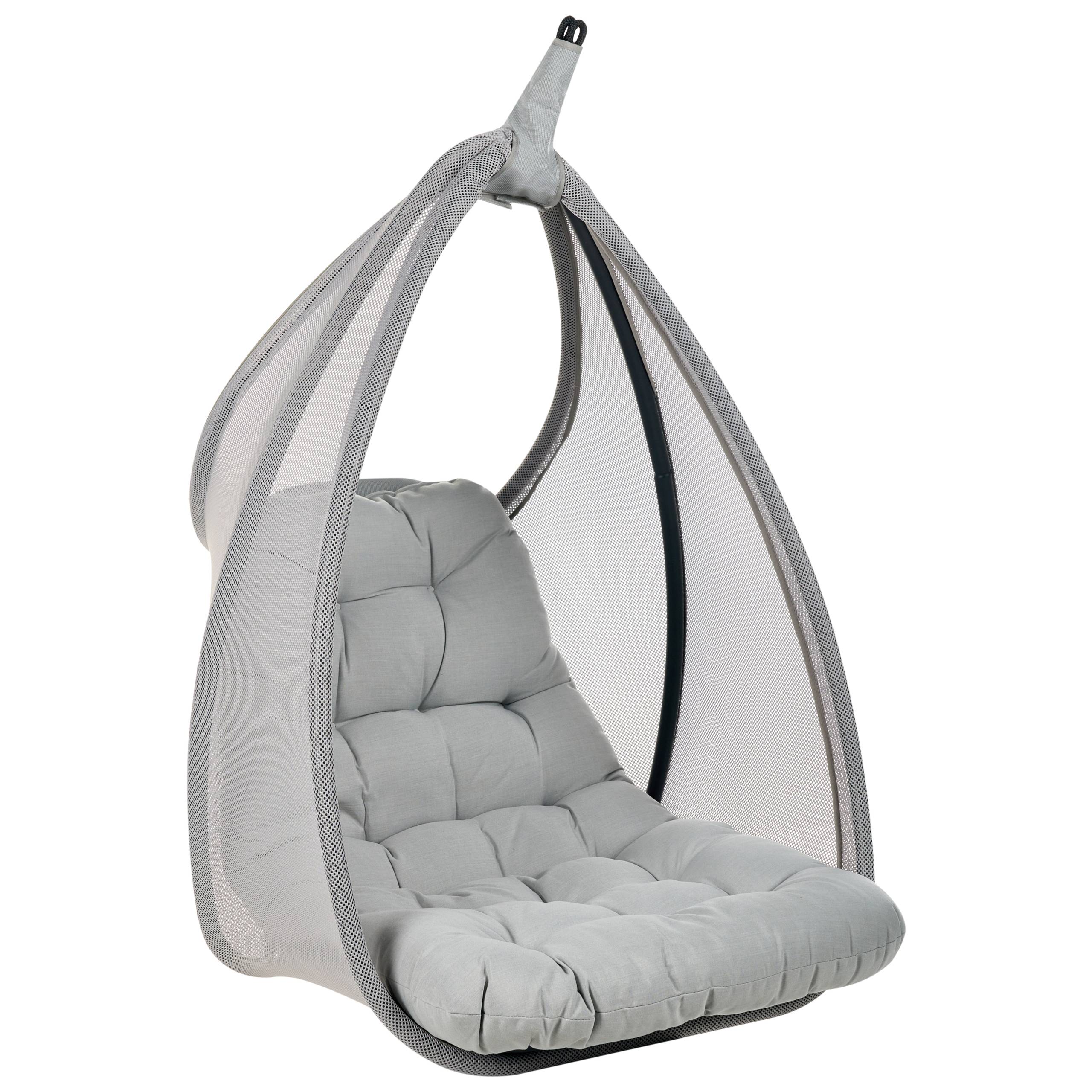 Beliani - Chaise porte-à-faux Tissu maillé Gris clair AVEGNO - 98x136x195- Beliani - Image 5
