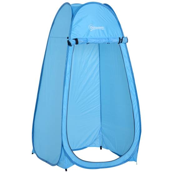 Tente de douche polyester bleu 100 x 100 x 185 cm - PANGIVO - Image 1