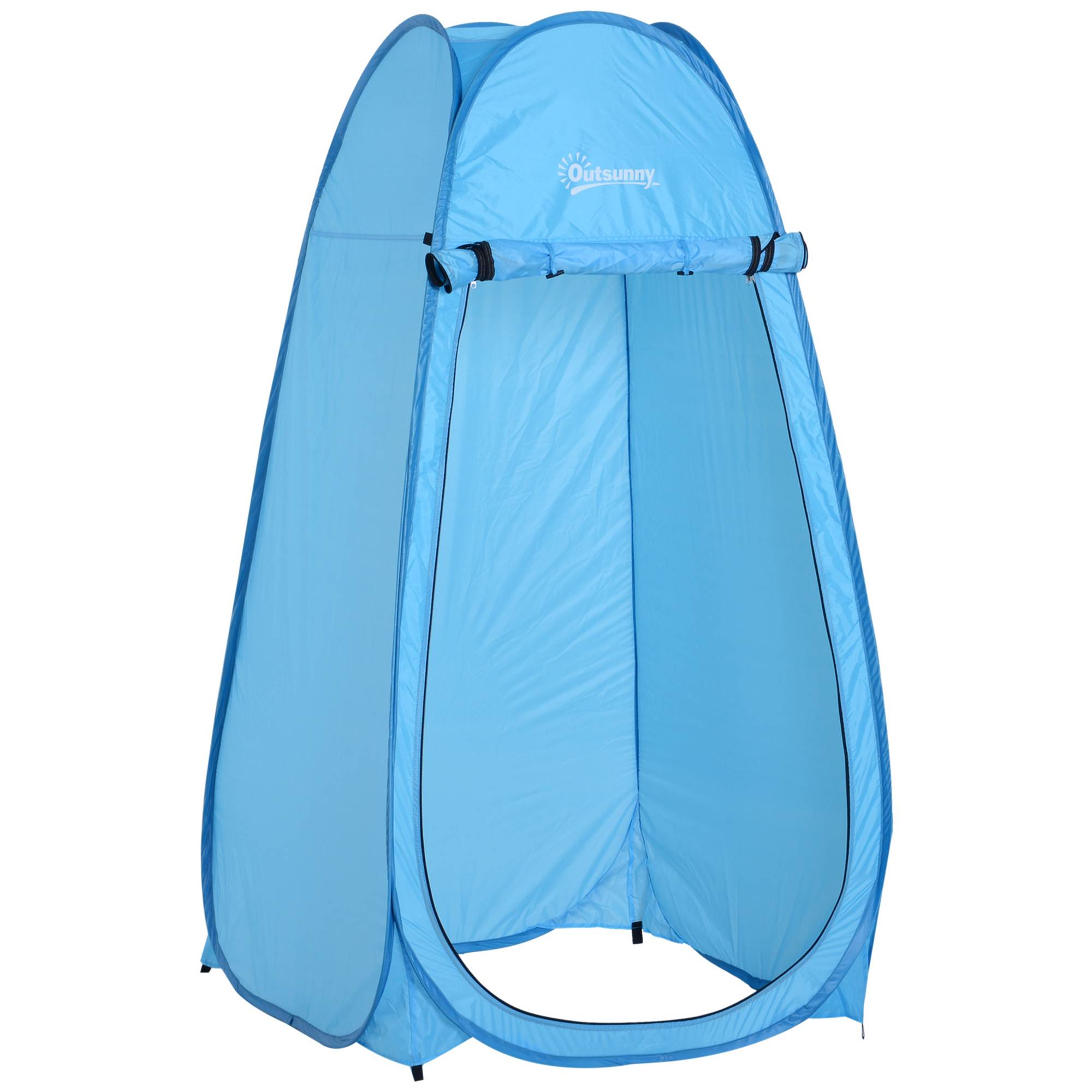 Tente de douche polyester bleu 100 x 100 x 185 cm - PANGIVO - Image 1