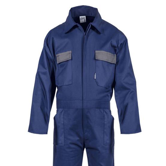 Combinaison de Travail 5 poches Taille M Bleu Marine Polyester/Coton VITO - Image 2