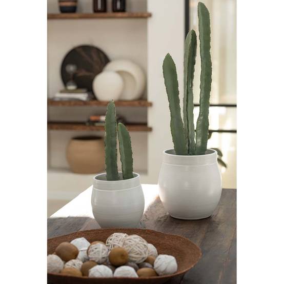 Plante Artificielle en Pot "Cactus" 81cm Vert - Image 2