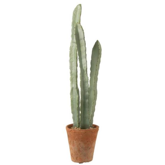 Plante Artificielle en Pot "Cactus" 81cm Vert - Image 1
