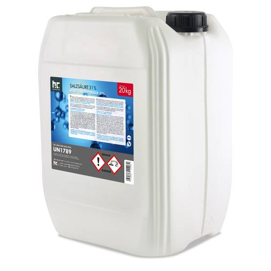 Acide chlorhydrique 29-32% Höfer Chemie® en bidon de 20 KG x 1 - Image 1