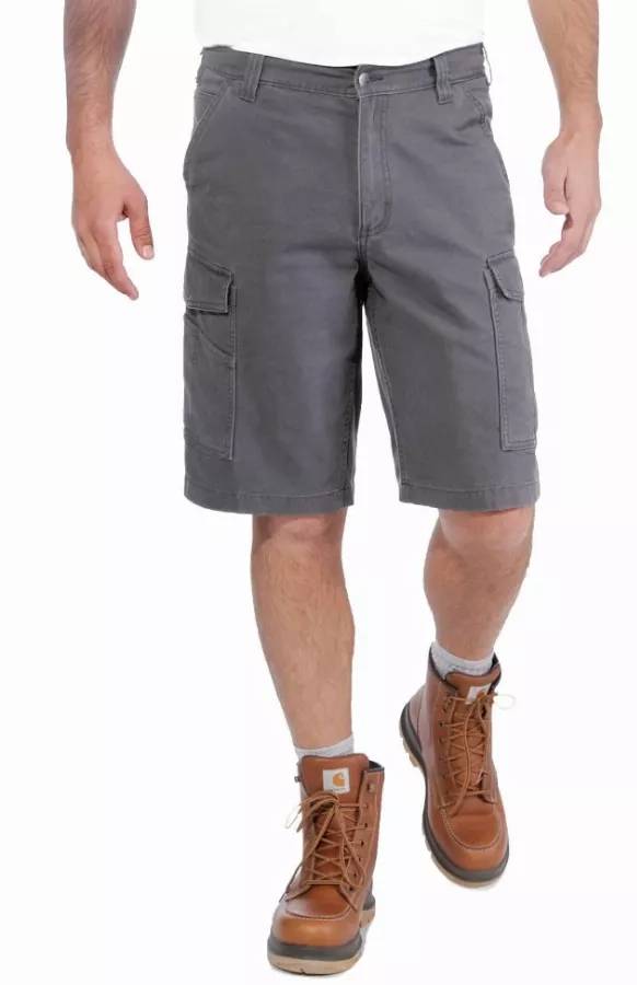 Short CARHARTT Rigby Rugged Cargo Gris foncé T.38 - 103542-029-W30