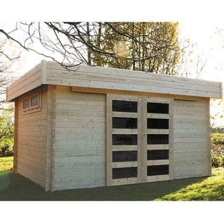 Abri de jardin VIBORG en bois 11,89 m², Plancher Oui - Imagen 1