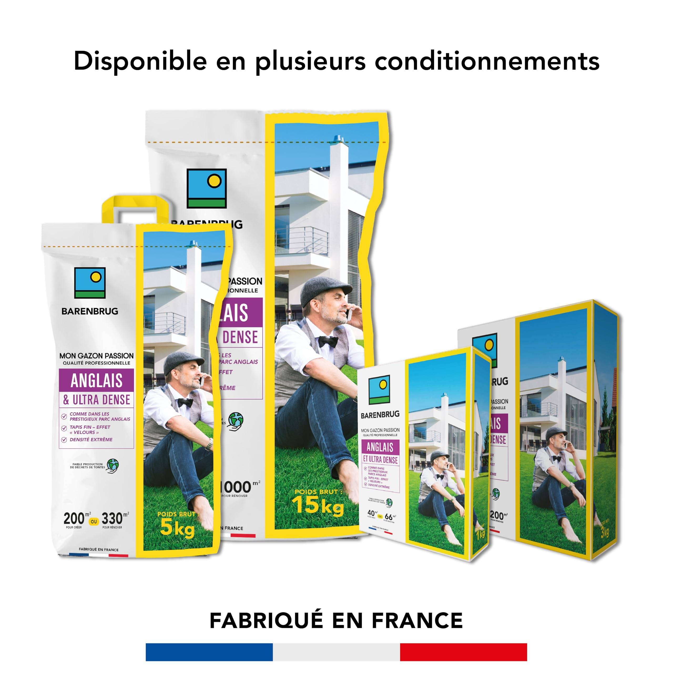 Gazon Anglais et Ultra dense - Aspect Prestigieux Parcs Anglais - Tapis Dense Effet velours - Densité Extrême - 5KG - BARENBRUG - Image 7