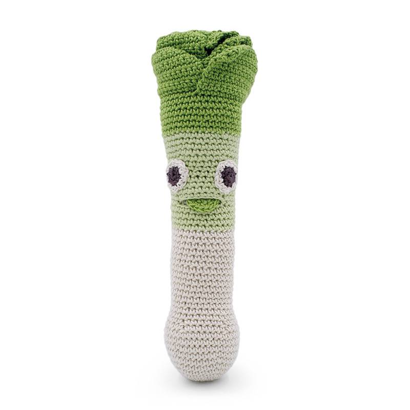 Myum - Hochet Poireau Fait Main en Coton Bio - Myum - Imagen 1