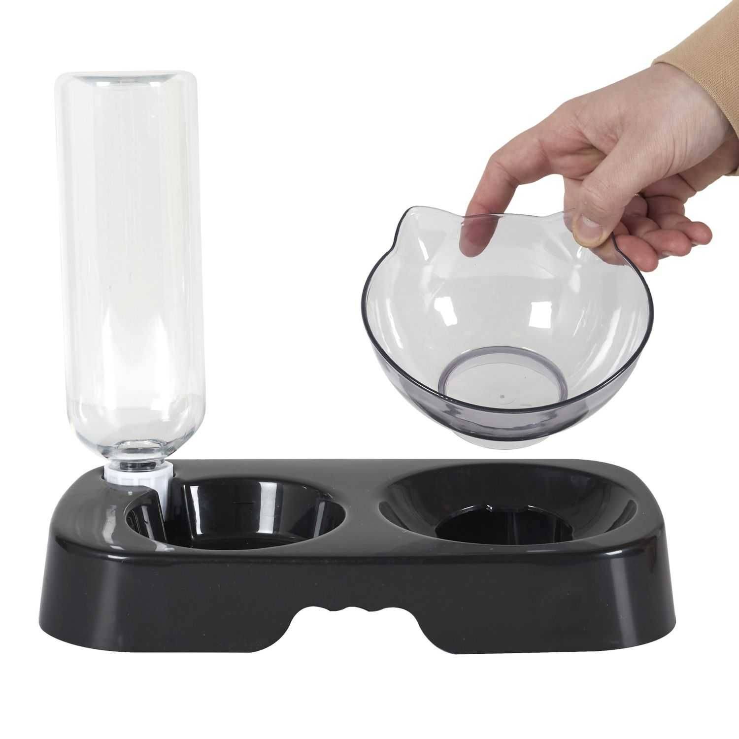 The Concept Factory - Gamelle et distributeur d'eau pour chat et chien - Noir - The concept factory - Image 5