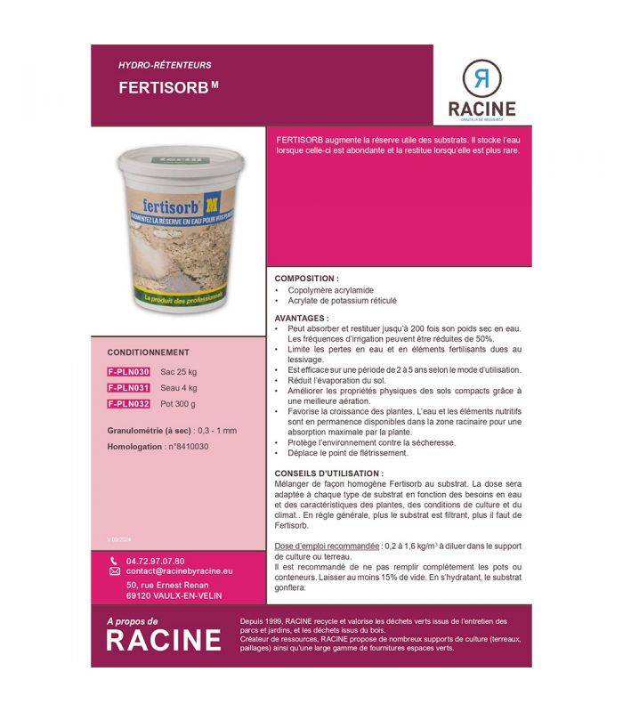 Rétenteur d'eau autonomie hydrique des sols 300g RACINE F-PLN032 - Image 2
