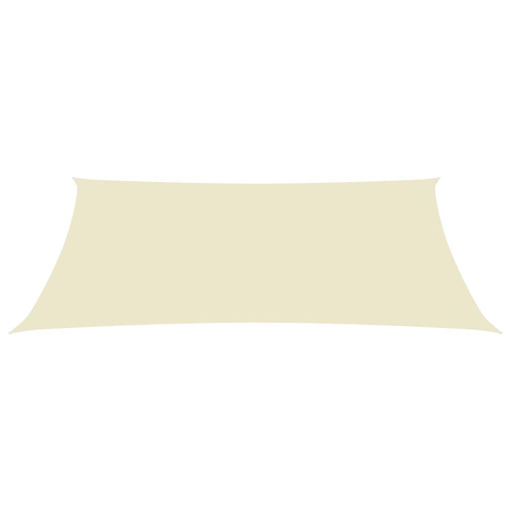 Helloshop26 - Voile toile d'ombrage parasol tissu oxford rectangulaire 2,5 x 4,5 m crème - Imagen 2