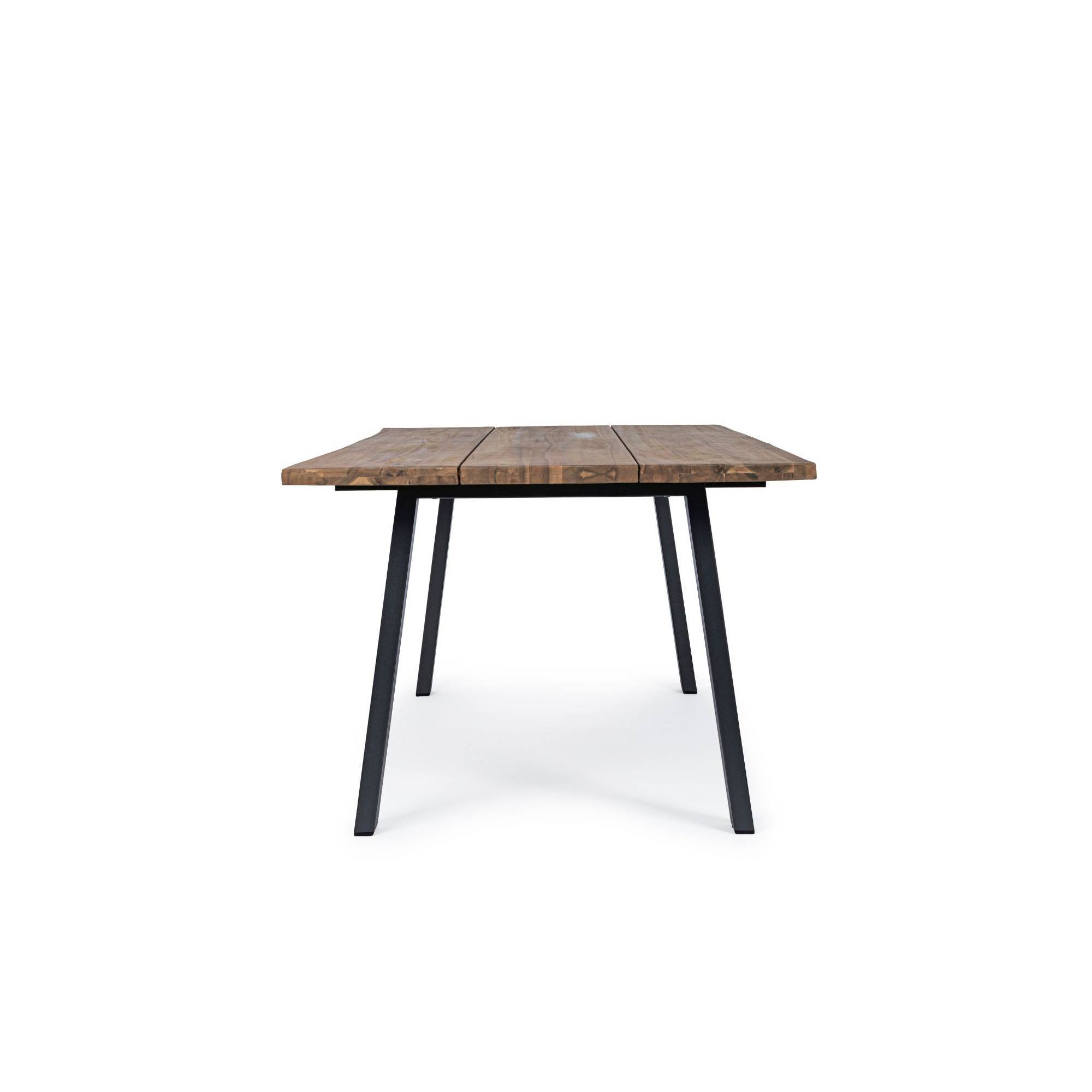 Autre - Table de jardin rectangulaire en bois et métal L200 8 personnes - OLERON - Imagen 3