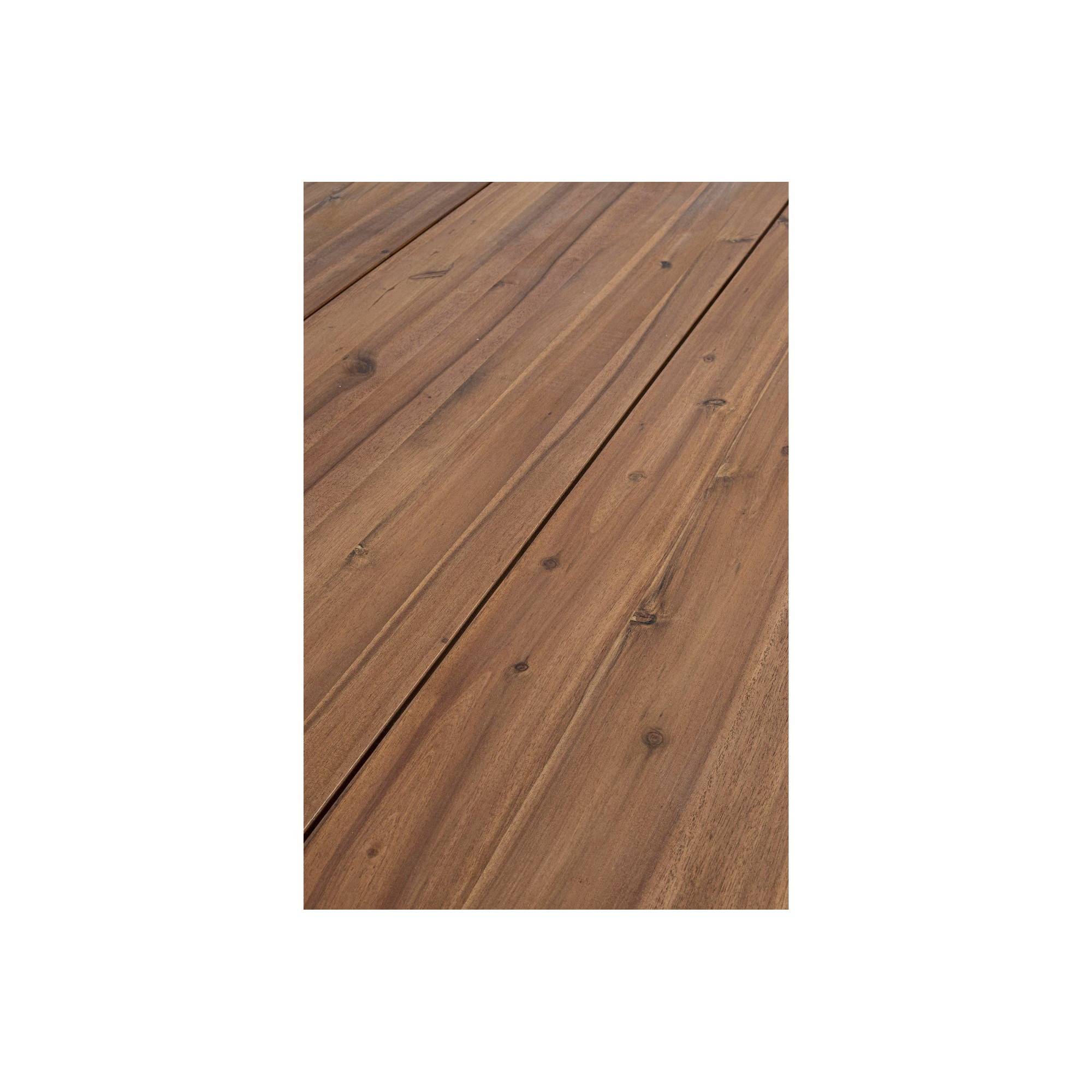 Autre - Table de jardin rectangulaire en bois et métal L200 8 personnes - OLERON - Imagen 6