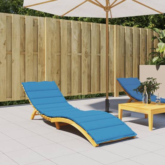 PANGIVO - Coussin de chaise longue tissu oxford bleu 200 x 70 x 3 cm - PANGIVO - Image 1
