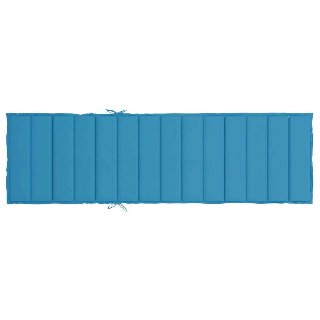 PANGIVO - Coussin de chaise longue tissu oxford bleu 200 x 70 x 3 cm - PANGIVO - Image 5