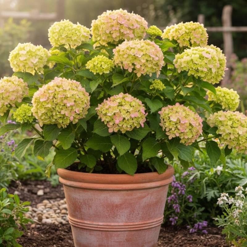 Hortensia paniculata Romantic Ace® 'Renvagor', Hydrangea paniculata à fleurs Rose - feuillage Caduc - Pot de 1,5L - 10/20 cm-  hauteur à maturité De 1 - Imagen 8